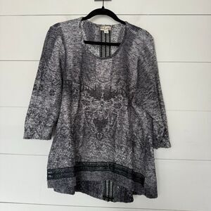 World Unity Women’s 2X Grey Marled Sweater